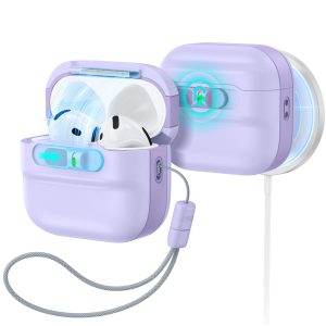 AirPods 4 Pulse FlickLock Case (HaloLock) - Light Purple