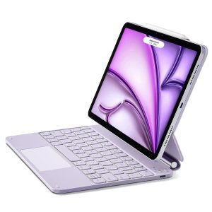 iPad Pro 12.9?? (2022) Rebound Magnetic Keyboard Case - US Layout-Purple