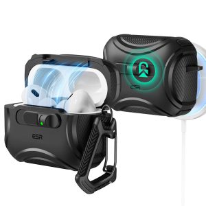 AirPods Pro 3 Cyber FlickLock Magnetic Case - Black