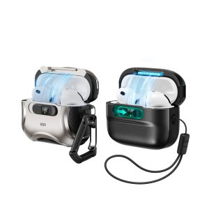 AirPods Pro 3 Dual Style Security Lock Bundle - Titanium & Black