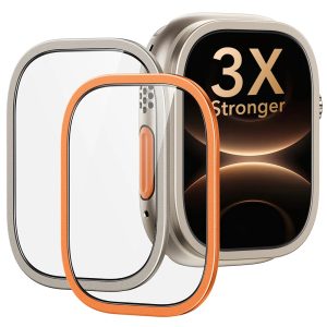 Apple Watch Ultra 3 Armorite Pro Screen Protector (Bezel) - Titanium / Orange