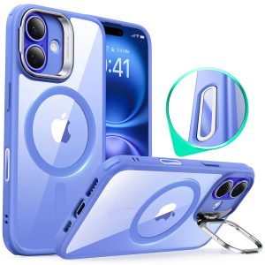 iPhone 16 Plus Classic Hybrid Magnetic Case (Camera Control. Stash Stand) - Clear Blue