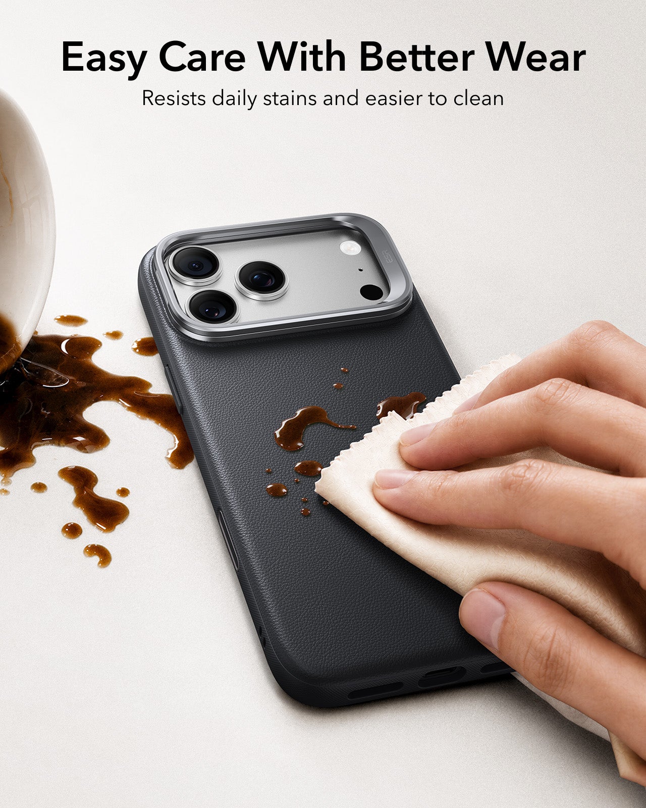 iPhone 17 Pro Atelier Magnetic Case with Camera Control and Flex Stand - Black - Image 5