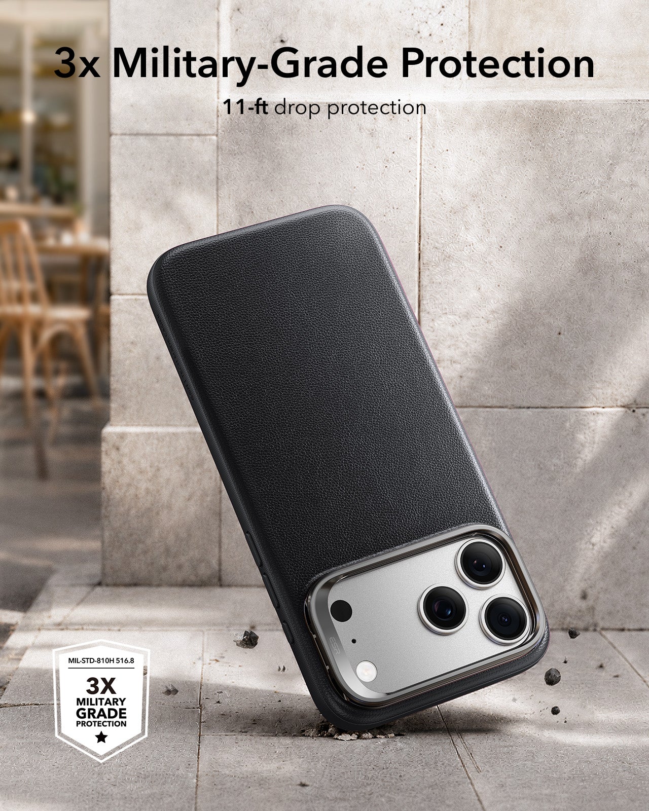 iPhone 17 Pro Atelier Magnetic Case with Camera Control and Flex Stand - Black - Image 6