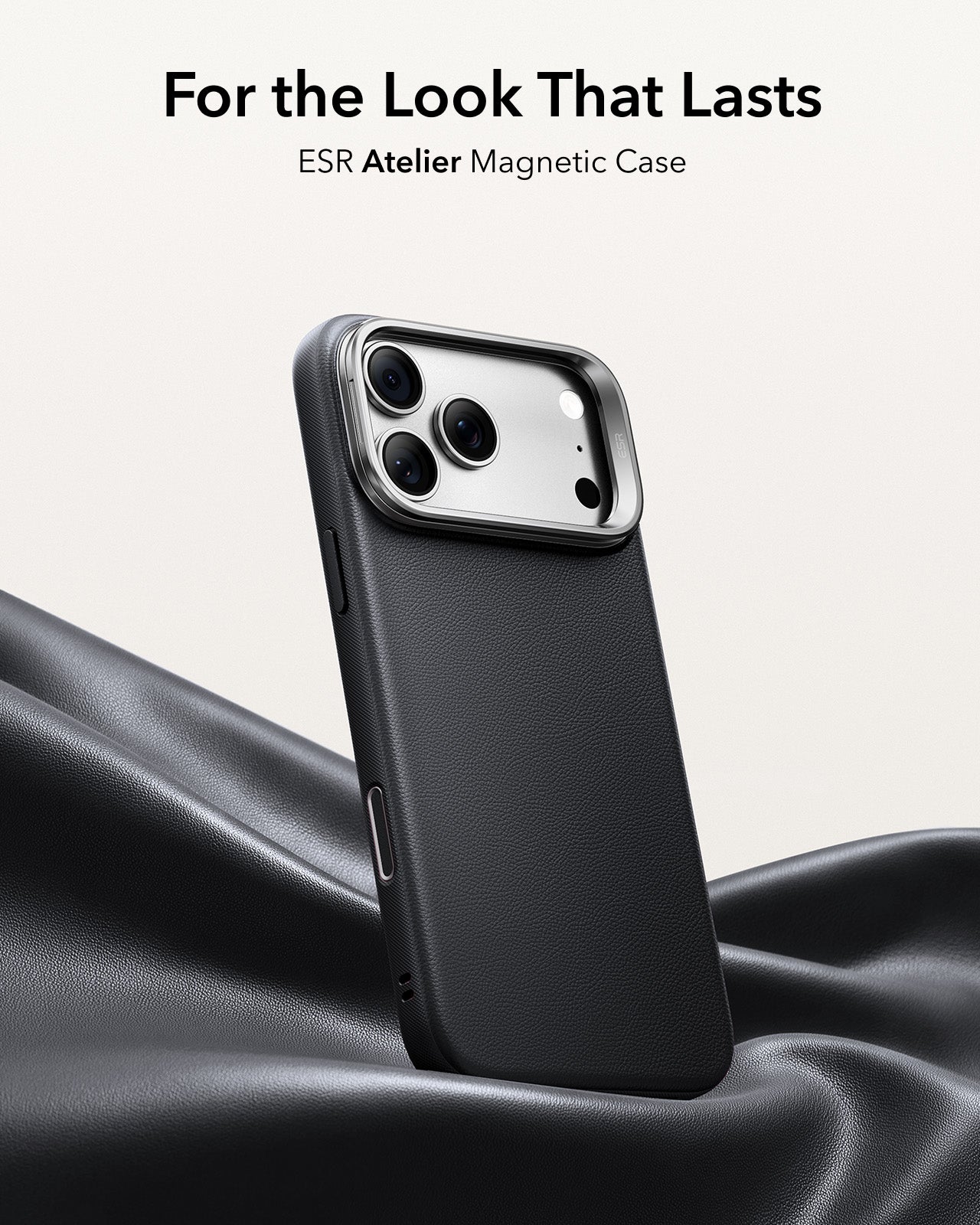 iPhone 17 Pro Max Atelier Magnetic Case with Camera Control and Flex Stand - Black - Image 2