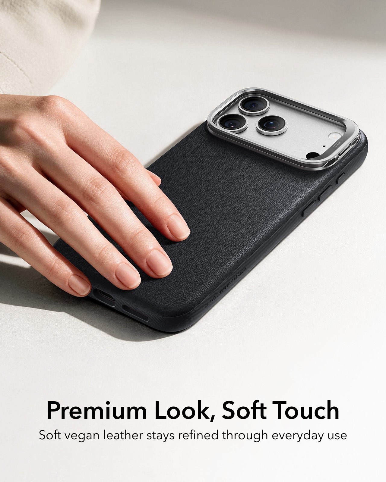 iPhone 17 Pro Max Atelier Magnetic Case with Camera Control and Flex Stand - Black - Image 3