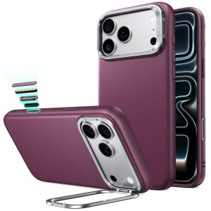 iPhone 17 Pro Atelier Magnetic Case with Camera Control and Flex Stand - Deep Burgundy