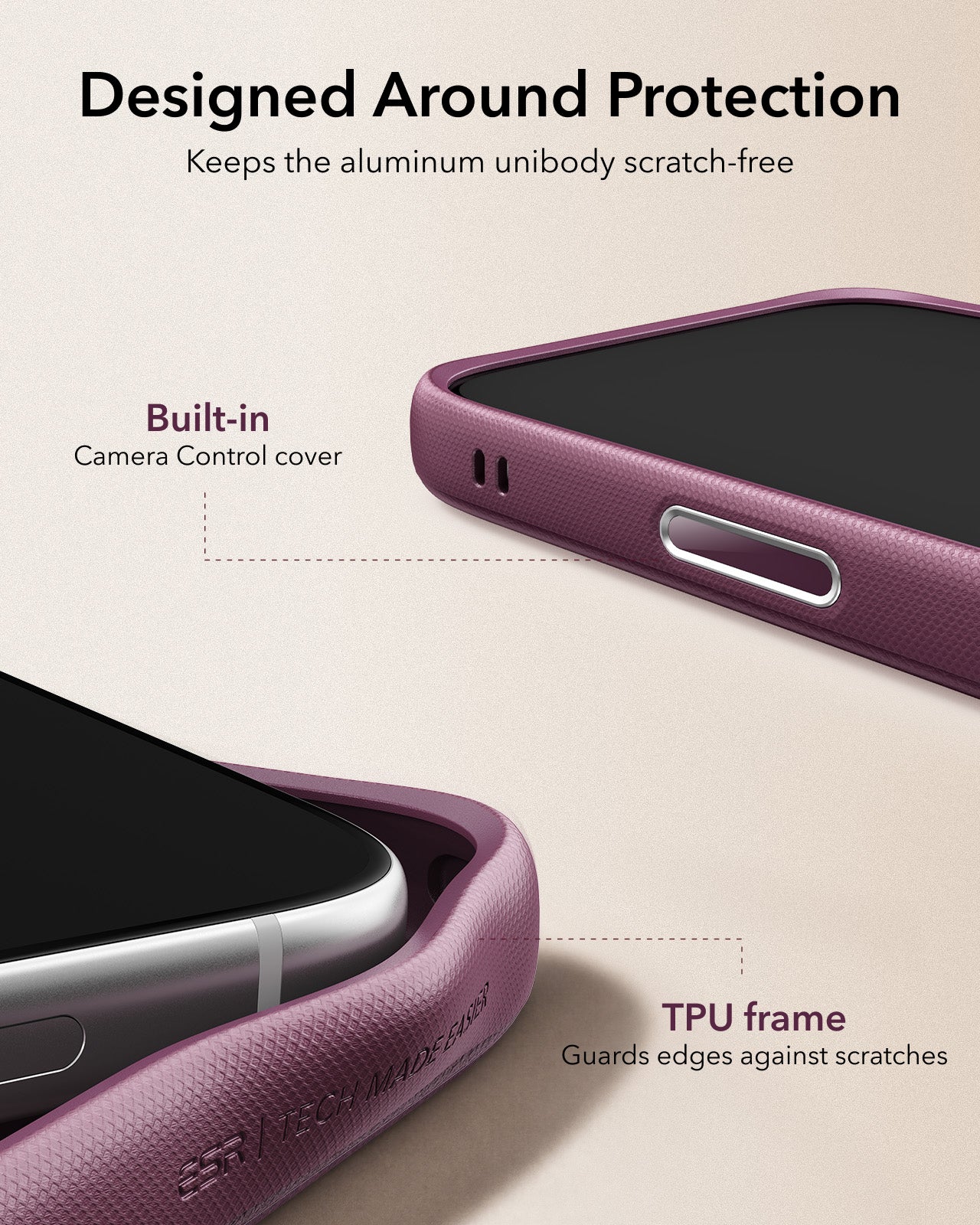 iPhone 17 Pro Max Atelier Magnetic Case with Camera Control and Flex Stand - Deep Burgundy - Image 8