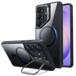 Galaxy S26 Plus Classic Hybrid Magnetic Case (Stash Stand) - Clear Black