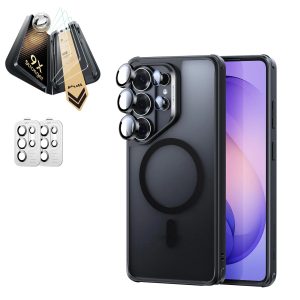 Galaxy S26 Ultra Bundle Classic Hybrid Magnetic Case and Armorite  Pro Screen Protector - Frosted Black