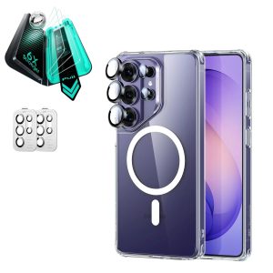Galaxy S26 Ultra Bundle Classic Hybrid Magnetic Case and Armorite  Screen Protector - Clear