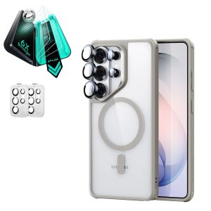 Galaxy S26 Ultra Bundle Classic Hybrid Magnetic Case and Armorite  Screen Protector - Clear Grey