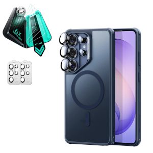 Galaxy S26 Ultra Bundle Classic Hybrid Magnetic Case and Armorite  Screen Protector - Frosted Blue