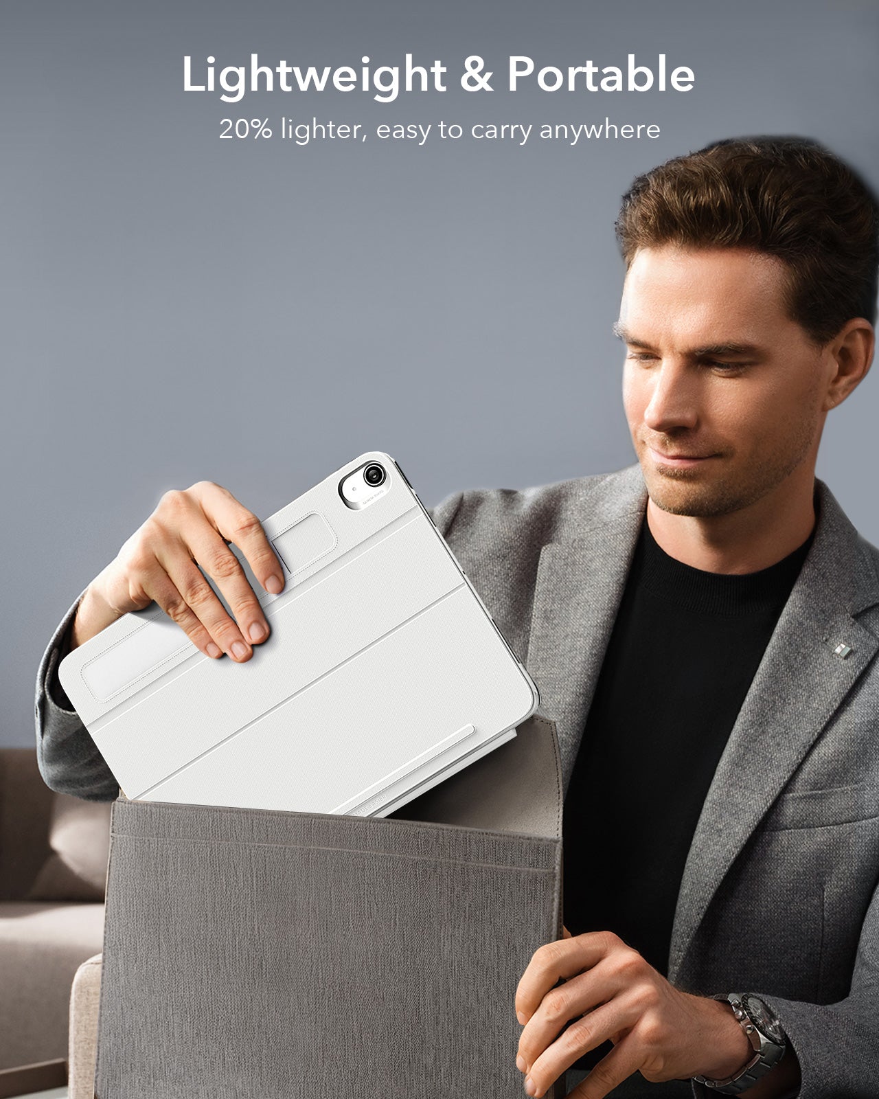 iPad Pro 11 (M4) 2024 Shift Keyboard Case (Detachable) - US Layout - White - Image 7