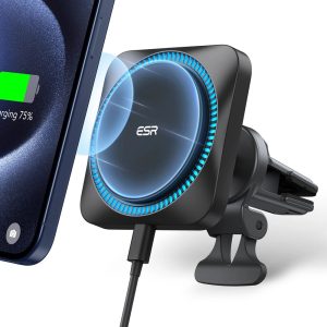 Wireless Car Charger with CryoBoost  (HaloLock) - Wireless Charger