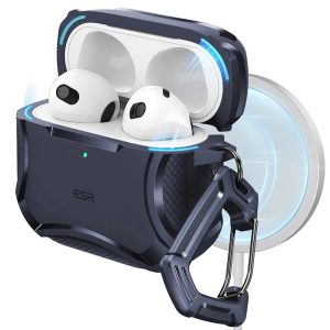 AirPods 4 Cyber Tough Case (HaloLock) - Dark Blue