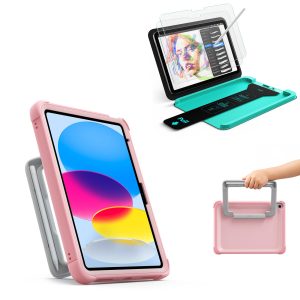 iPad 11 (A16) 2025 Kids Write & Protect Bundle - Pink