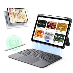 iPad 10th Gen Flex Keyboard Case (Detachable) Transformation Bundle - US Layout-Dark Gray