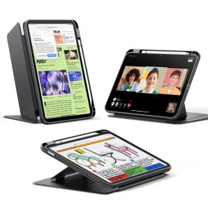 iPad 11 (A16. 2025) Flip Magnetic Case with Pencil Holder - Black