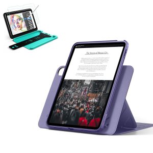 iPad 11 (A16) 2025 Bundle Shift Magnetic Case & Armorite® Paper-Feel Protection - Purple