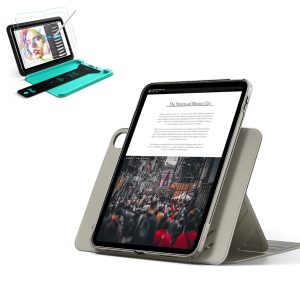iPad 11 (A16) 2025 Bundle Shift Magnetic Case & Armorite® Paper-Feel Protection - Titanium