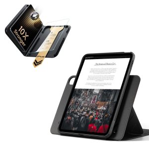iPad 11 (A16) 2025 Bundle Shift Magnetic Case & Armorite Pro Screen Protector With UltraFit Tray - Black