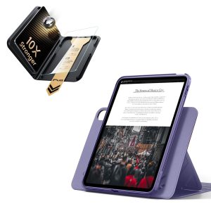 iPad 11 (A16) 2025 Bundle Shift Magnetic Case & Armorite Pro Screen Protector With UltraFit Tray - Purple