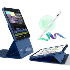 iPad 10th Gen Bundle Shift Magnetic Case with Geo Digital Pencil - Navy Blue