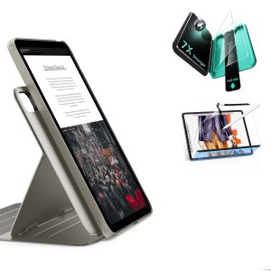 iPad 11 (A16) 2025 Bundle Shift Magnetic Case. Papel-Feel Magnetic & Armorite® Protection - Titanium