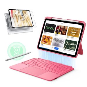 iPad 10th Gen Flex Keyboard Case (Detachable) Transformation Bundle - US Layout-Pink