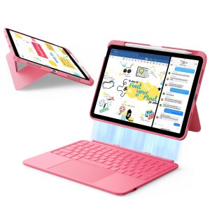 iPad 11 (A16) 2025 Flex Keyboard Case (Detachable)  - US Layout-Pink
