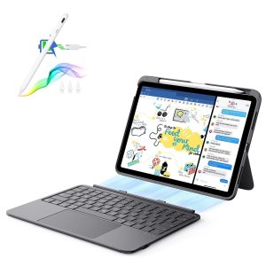 iPad 10th Gen Flex Keyboard Case (Detachable) With Digital Pencil Bundle - US Layout-Dark Gray