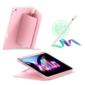iPad Air 11 (2024) Bundle Flip Magnetic Case with Geo Digital Pencil - Pink