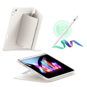 iPad Air 11 (2024) Bundle Flip Magnetic Case with Geo Digital Pencil - Starlight