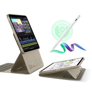 iPad Air 11 (2024) Bundle Shift Magnetic Case with Geo Digital Pencil - Titanium