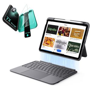 iPad Air 11 (2025) Flex Keyboard Case (Detachable) Protection Bundle- US Layout-Dark Gray