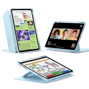 iPad Air 11 (2025) Flip Magnetic Case with Pencil Holder - Sky Blue