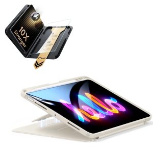 iPad Air 11 (M4) 2026 Bundle Flip Magnetic Case (Pencil Holder) & Armorite® Pro Screen Protector With UltraFit Tray - Starlight