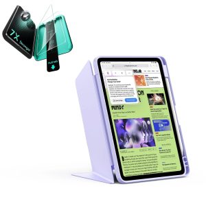 iPad Air 11 (M4) 2026 Bundle Flip Magnetic Case with Pencil Holder & Armorite® Protection - Light Purple