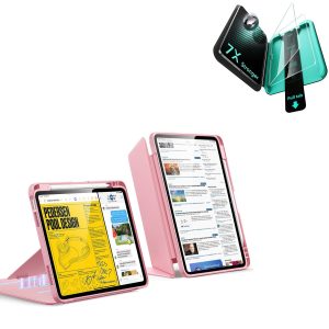 iPad Air 11 (M4) 2026 Bundle Flip Magnetic Case with Pencil Holder & Armorite® Protection - Pink