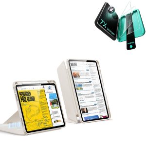 iPad Air 11 (M4) 2026 Bundle Flip Magnetic Case with Pencil Holder & Armorite® Protection - Starlight