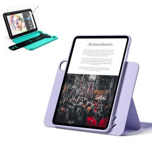 iPad Air 11 (M3) 2025 Bundle Shift Magnetic Case & Armorite  Paper-Feel Protection - Light Purple