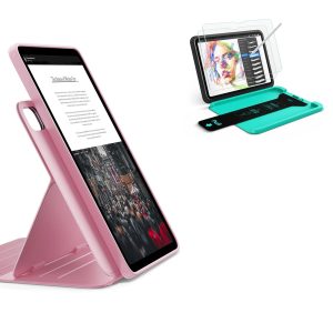 iPad Air 11 (M4) 2026 Bundle Shift Magnetic Case & Armorite® Paper-Feel Protection - Pink