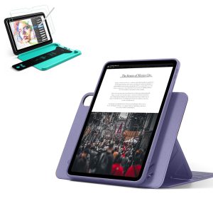 iPad Air 11 (M4) 2026 Bundle Shift Magnetic Case & Armorite® Paper-Feel Protection - Purple