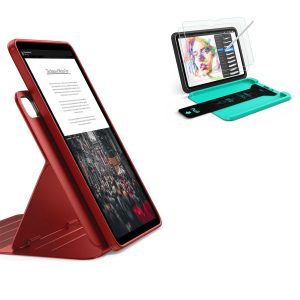 iPad Air 11 (M4) 2026 Bundle Shift Magnetic Case & Armorite® Paper-Feel Protection - Red