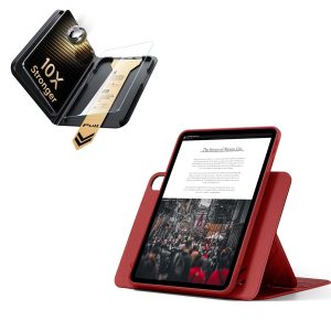 iPad Air 11 (M4) 2026 Bundle Shift Magnetic Case & Armorite® Pro Screen Protector With UltraFit Tray - Red
