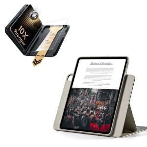 iPad Air 11 (M4) 2026 Bundle Shift Magnetic Case & Armorite® Pro Screen Protector With UltraFit Tray - Titanium