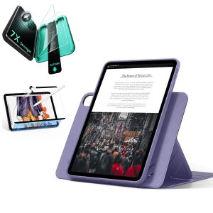 iPad Air 11 (M4) 2026 Bundle Shift Magnetic Case. Papel-Feel Magnetic & Armorite® Protection - Purple