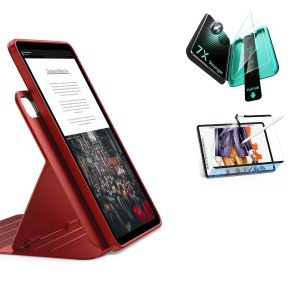 iPad Air 11 (M4) 2026 Bundle Shift Magnetic Case. Papel-Feel Magnetic & Armorite  Protection - Red