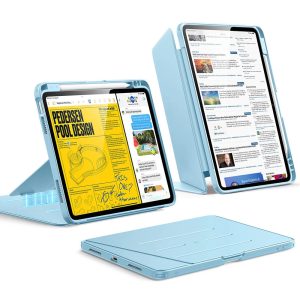 iPad Air 11 (M4) 2026 Flip Magnetic Case with Pencil Holder - Sky Blue